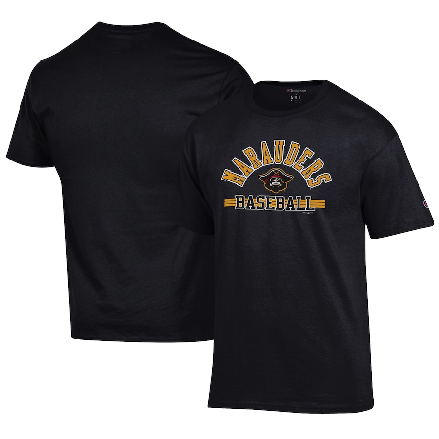 Men's Bradenton Marauders Champion Black Logo Jersey T-Shirt Men's Bradenton Marauders Champion Black Logo Jersey T-Shirt