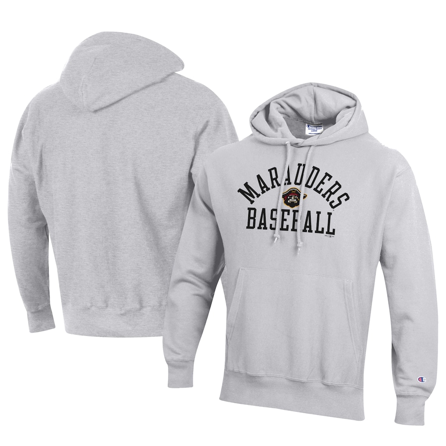 Men's Bradenton Marauders Champion Gray Baseball Reverse Weave Pullover Hoodie Men's Bradenton Marauders Champion Gray Baseball Reverse Weave Pullover Hoodie