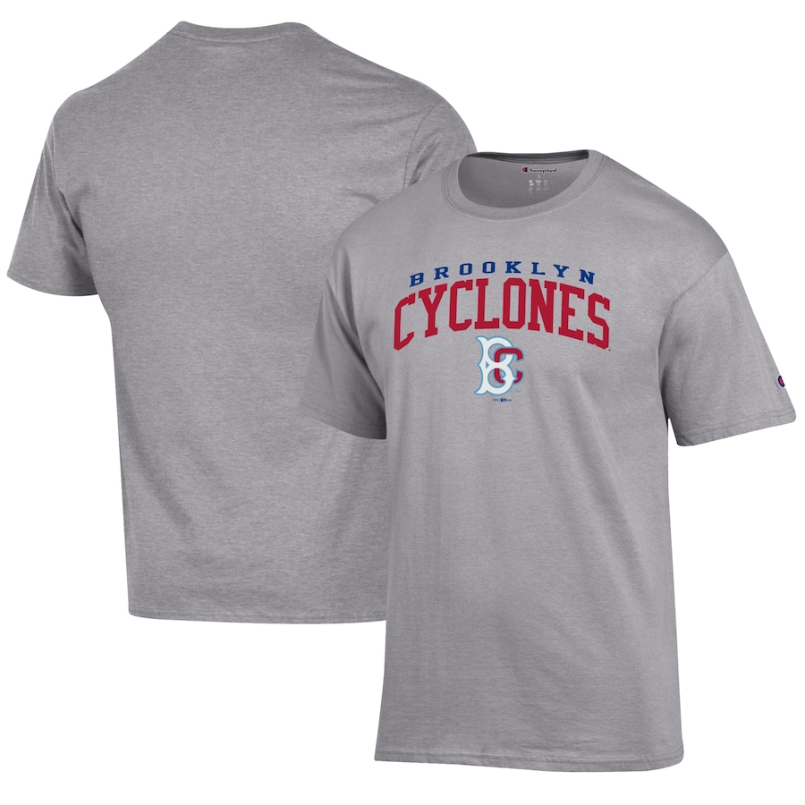 Men's Brooklyn Cyclones Champion Gray Jersey T-Shirt Men's Brooklyn Cyclones Champion Gray Jersey T-Shirt