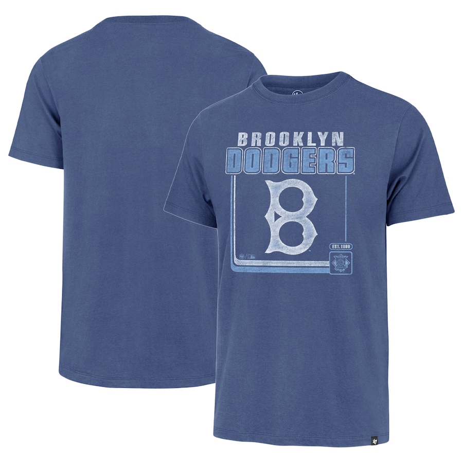 Men's Brooklyn Dodgers '47 Royal Borderline Franklin T-shirt