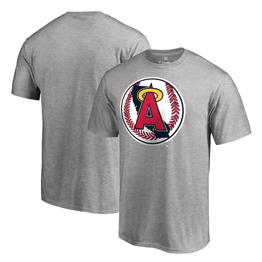 Men's California Angels Heathered Gray Cooperstown Collection Vintage Forbes T-Shirt Men's California Angels Heathered Gray Cooperstown Collection Vintage Forbes T-Shirt