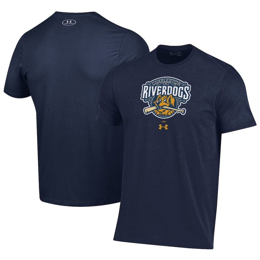 Men's Charleston RiverDogs Under Armour Navy Performance T-Shirt Men's Charleston RiverDogs Under Armour Navy Performance T-Shirt