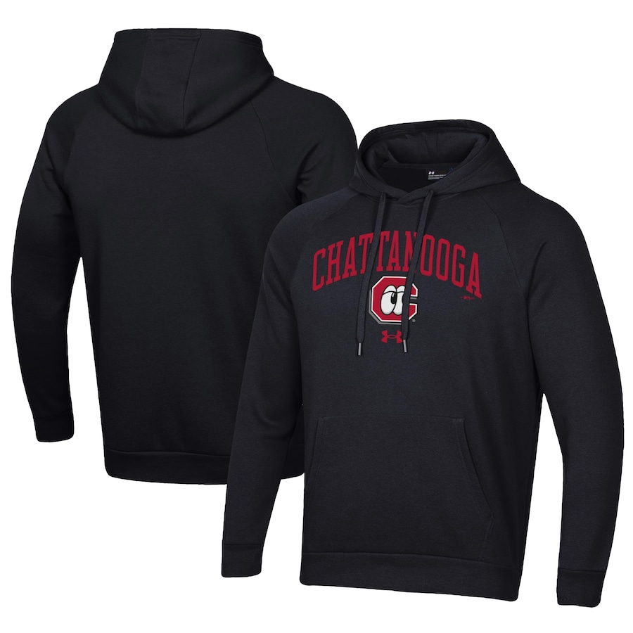 Men's Chattanooga Lookouts Under Armour Black All Day Fleece Pullover Hoodie Men's Chattanooga Lookouts Under Armour Black All Day Fleece Pullover Hoodie