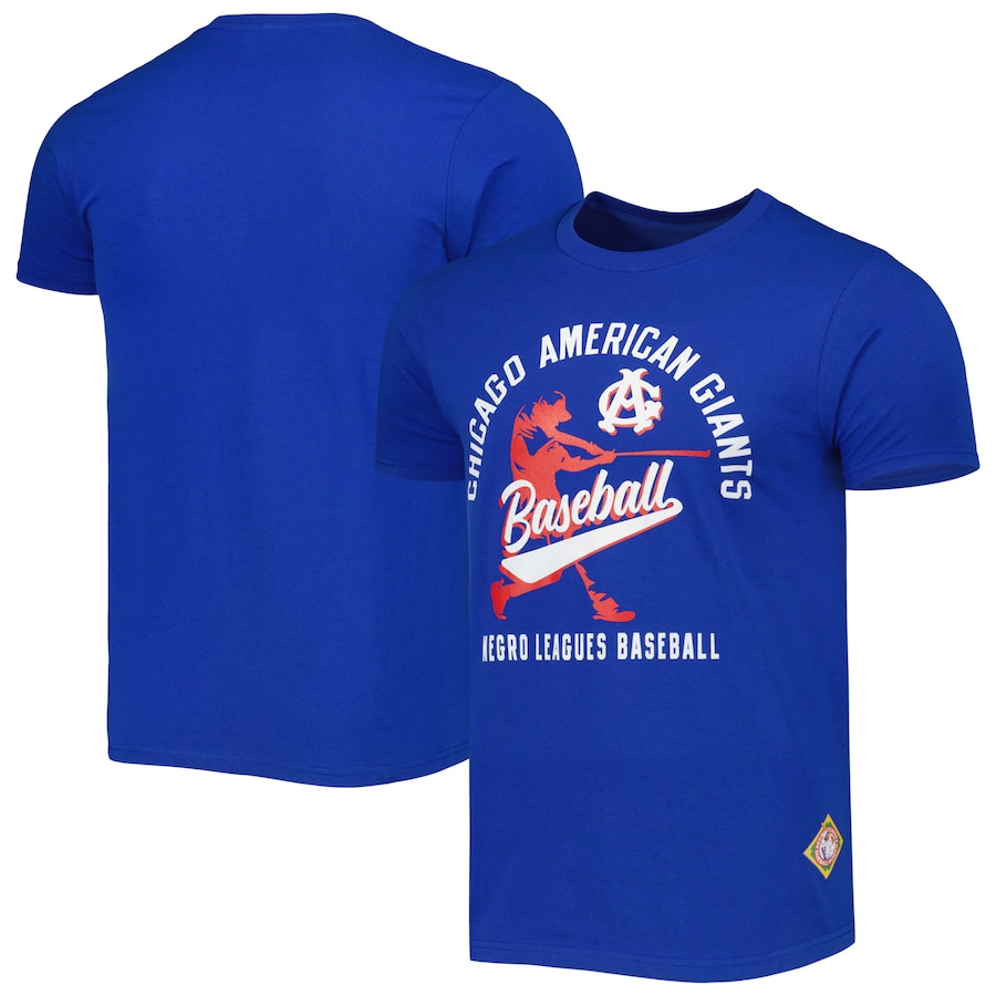 Men's Chicago American Giants Stitches Royal Soft Style T-Shirt Men's Chicago American Giants Stitches Royal Soft Style T-Shirt