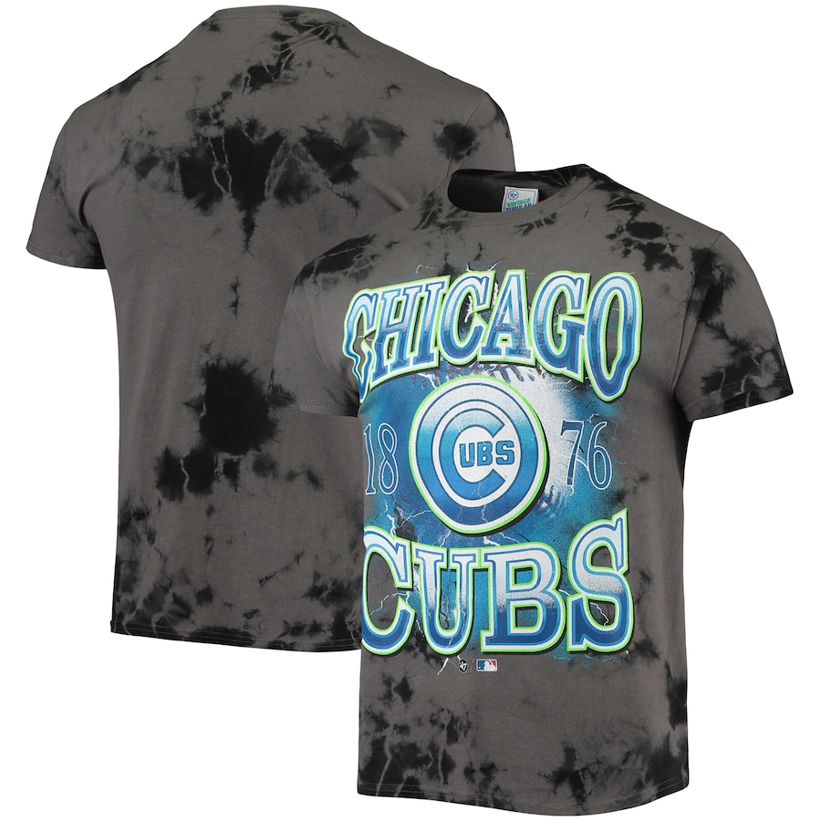 Men's Chicago Cubs '47 Charcoal Wonder Boy Vintage Tubular T-Shirt Men's Chicago Cubs '47 Charcoal Wonder Boy Vintage Tubular T-Shirt