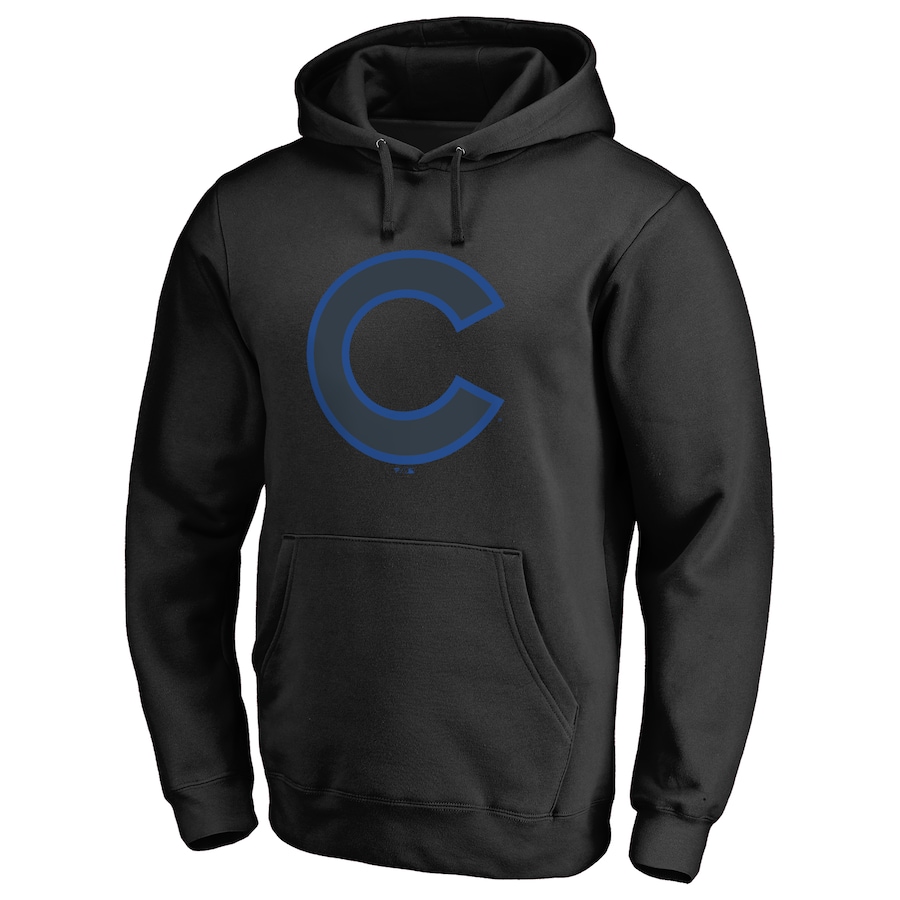 Men's Chicago Cubs Black Taylor Pullover Hoodie Men's Chicago Cubs Black Taylor Pullover Hoodie