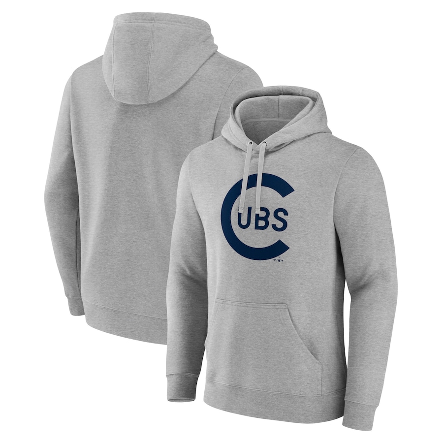 Men's Chicago Cubs Gray Wahconah Pullover Hoodie Men's Chicago Cubs Gray Wahconah Pullover Hoodie
