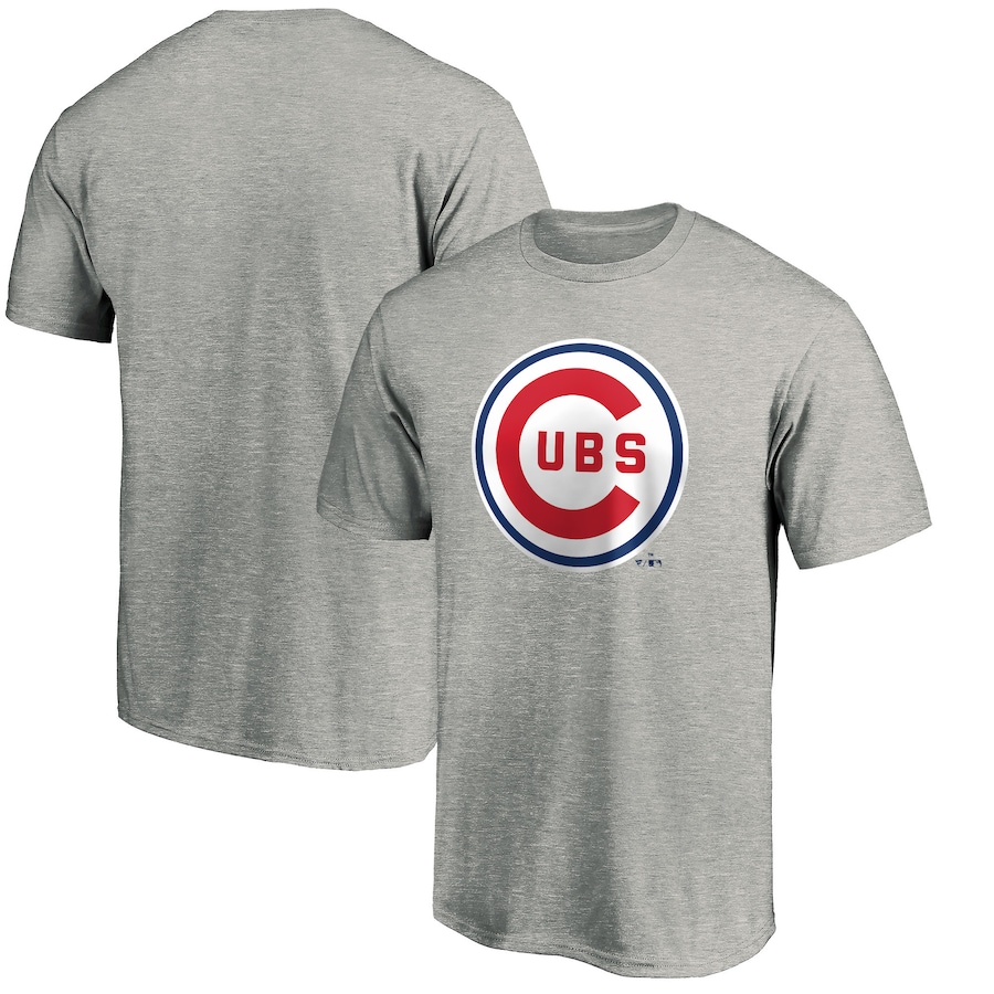 Men's Chicago Cubs Heather Gray Cooperstown Collection Forbes T-Shirt