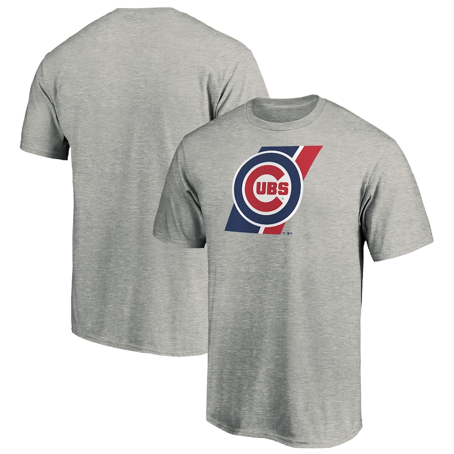 Men's Chicago Cubs Heathered Gray Prep Squad T-Shirt Men's Chicago Cubs Heathered Gray Prep Squad T-Shirt