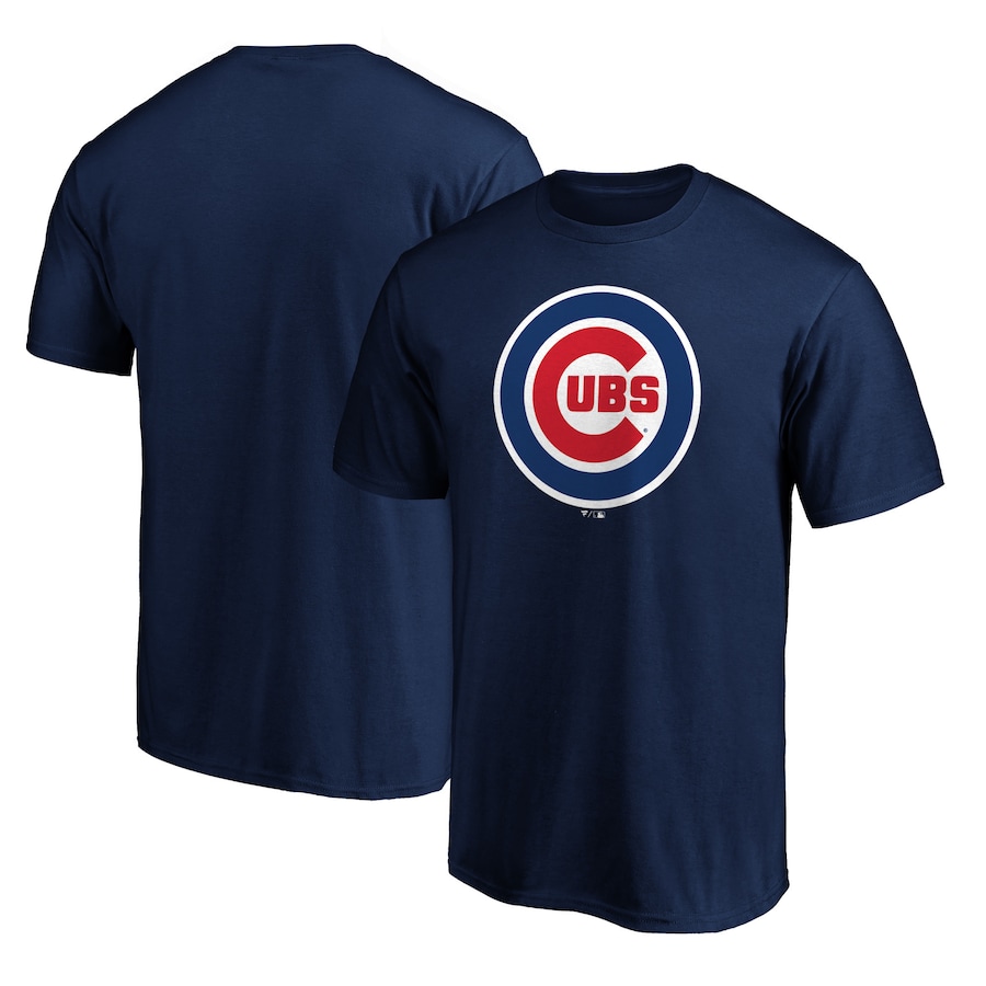 Men's Chicago Cubs Navy Official Logo T-Shirt Men's Chicago Cubs Navy Official Logo T-Shirt