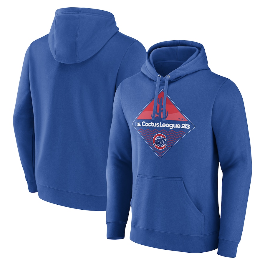 Men's Chicago Cubs Royal 2023 MLB Spring Training Diamond Pullover Hoodie