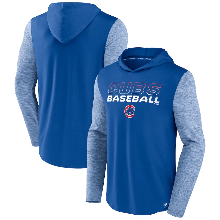 Men's Chicago Cubs Royal Future Talent Transitional Pullover Hoodie Men's Chicago Cubs Royal Future Talent Transitional Pullover Hoodie