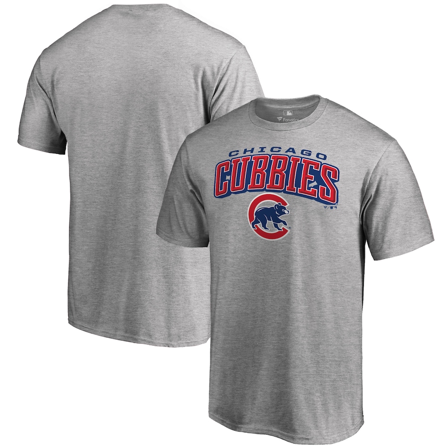 Men's Chicago Cubs Heather Gray Hometown Collection Cubbies T-Shirt