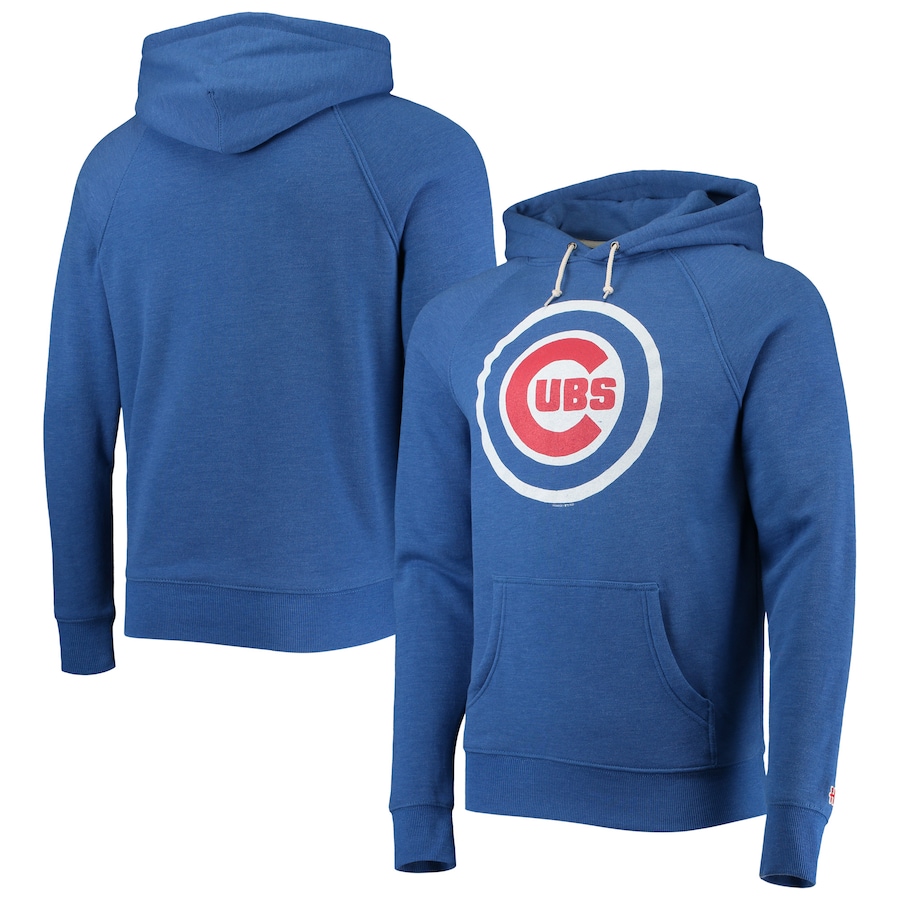 Men's Chicago Cubs Homage Royal Hand-Drawn Logo Tri-Blend Pullover Hoodie Men's Chicago Cubs Homage Royal Hand-Drawn Logo Tri-Blend Pullover Hoodie