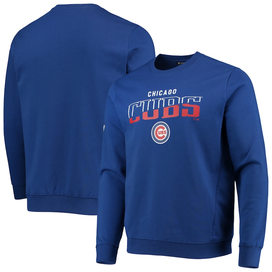 Men's Chicago Cubs Levelwear Royal Chiseled Zane Pullover Sweatshirt Men's Chicago Cubs Levelwear Royal Chiseled Zane Pullover Sweatshirt