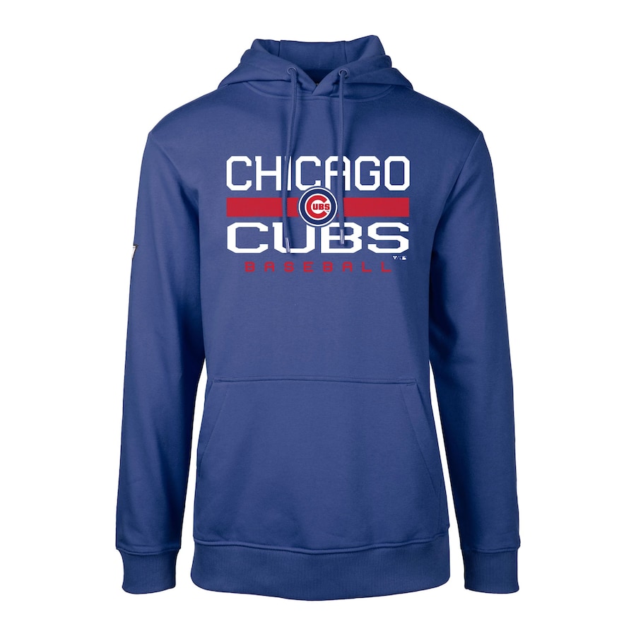 Men's Chicago Cubs Levelwear Royal Podium Dugout Fleece Hoodie Men's Chicago Cubs Levelwear Royal Podium Dugout Fleece Hoodie
