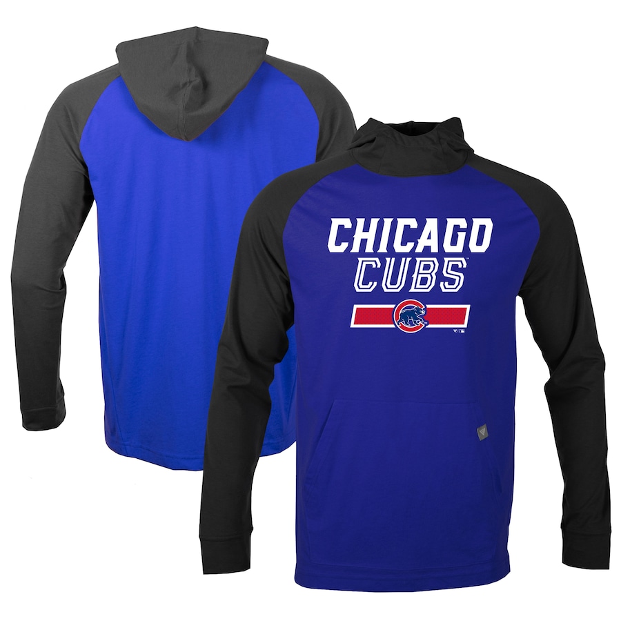 Men's Chicago Cubs Levelwear Royal/Charcoal Uproar Undisputed Pullover Hoodie Men's Chicago Cubs Levelwear Royal/Charcoal Uproar Undisputed Pullover Hoodie