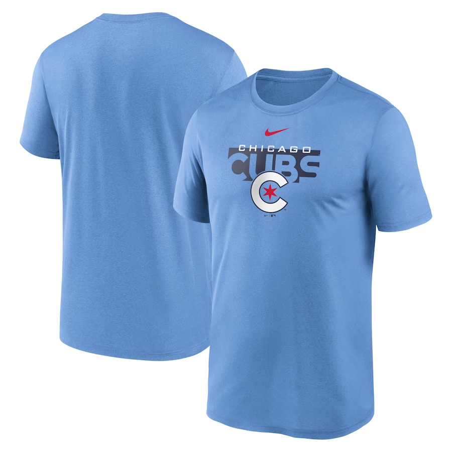 Men's Chicago Cubs Nike Blue 2022 City Connect Legend Performance T-Shirt Men's Chicago Cubs Nike Blue 2022 City Connect Legend Performance T-Shirt
