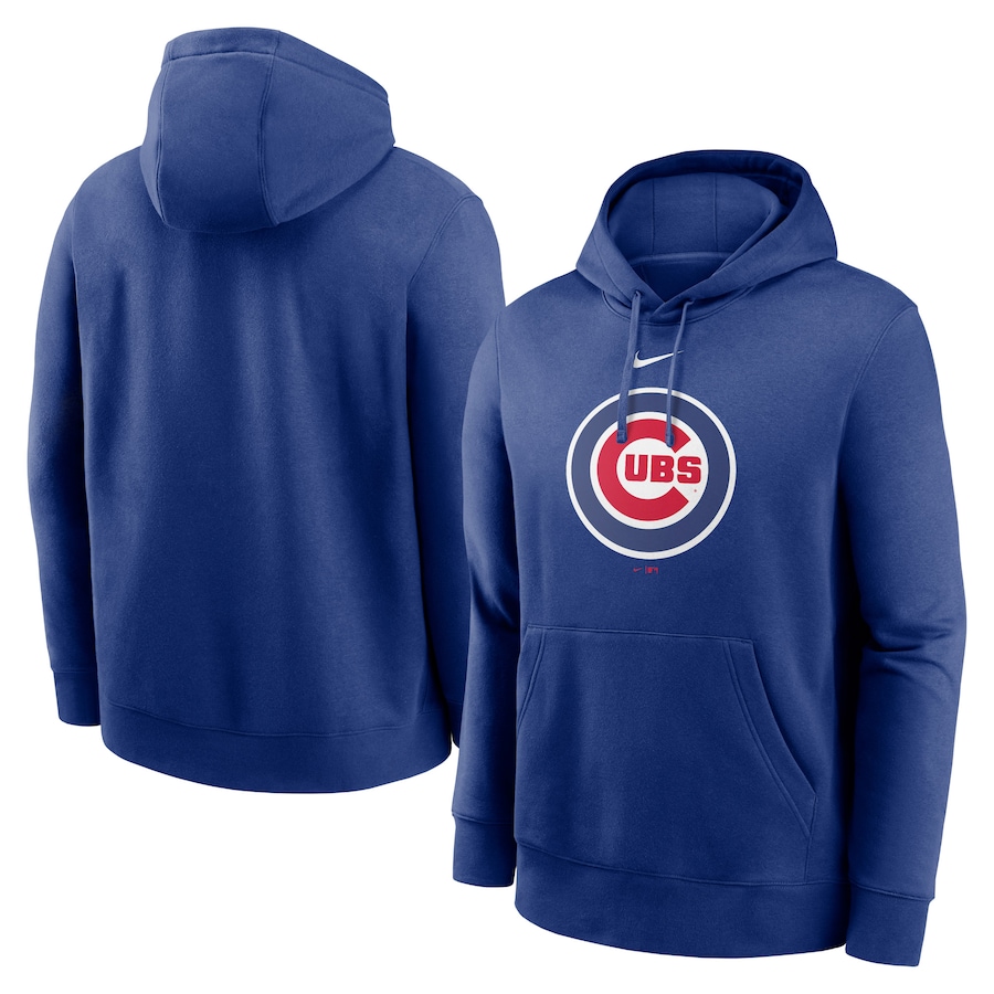 Men's Chicago Cubs Nike Royal Alternate Logo Club Pullover Hoodie