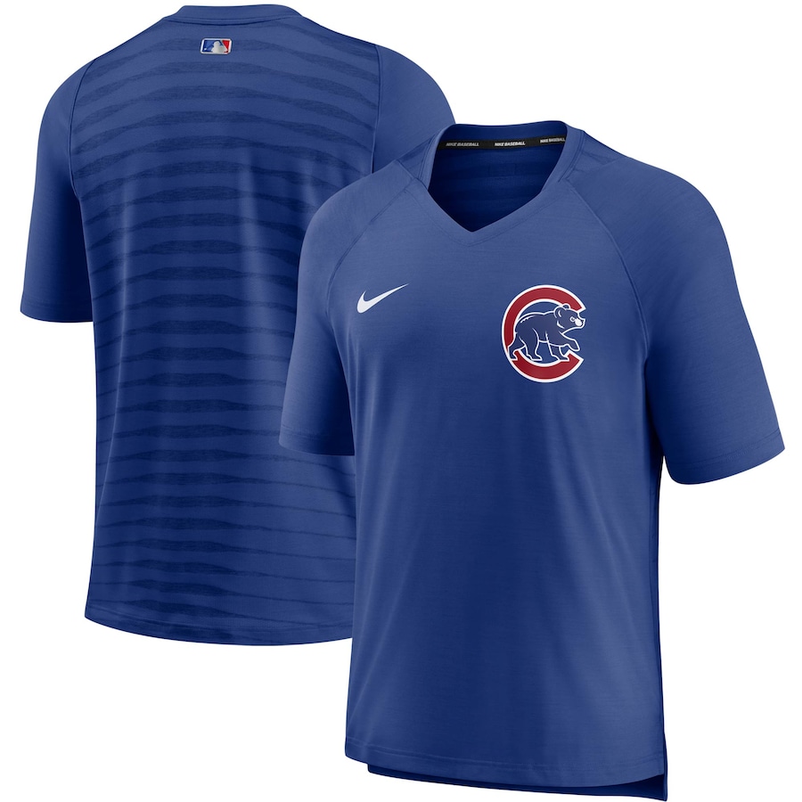 Men's Chicago Cubs Nike Royal Authentic Collection Pregame Performance V-Neck T-Shirt Men's Chicago Cubs Nike Royal Authentic Collection Pregame Performance V-Neck T-Shirt