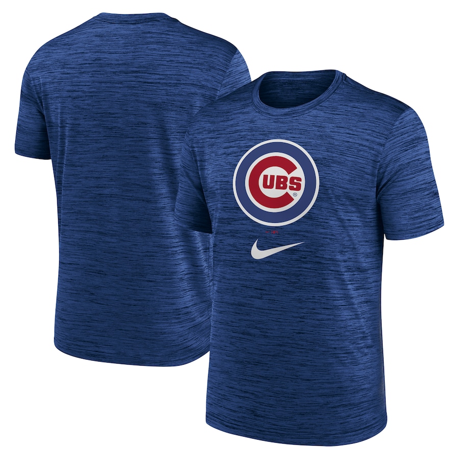 Men's Chicago Cubs Nike Royal Logo Velocity Performance T-Shirt Men's Chicago Cubs Nike Royal Logo Velocity Performance T-Shirt