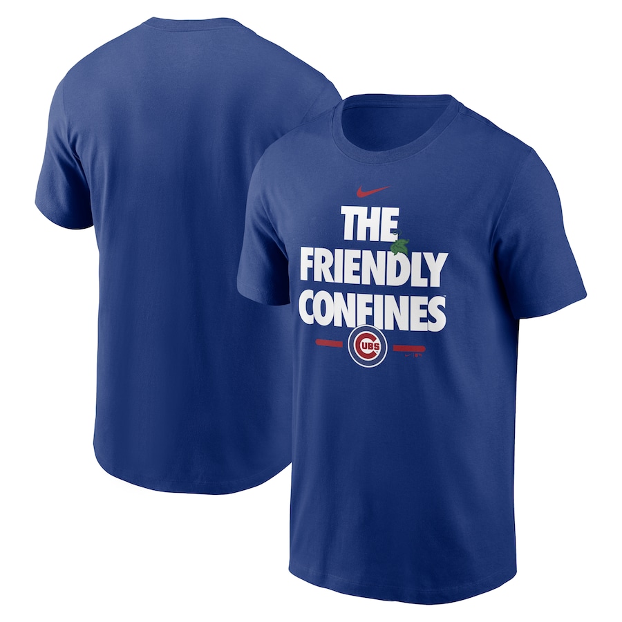 Men's Chicago Cubs Nike Royal The Friendly Confines Local Team T-Shirt Men's Chicago Cubs Nike Royal The Friendly Confines Local Team T-Shirt