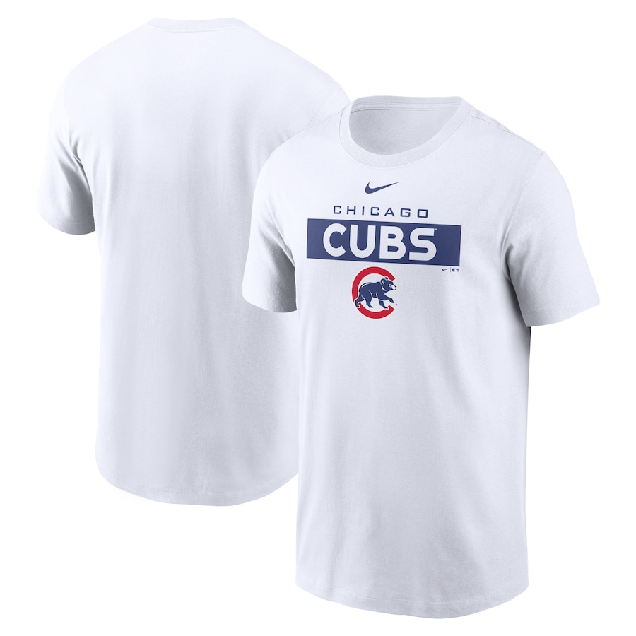 Men's Chicago Cubs Nike White Team T-Shirt Men's Chicago Cubs Nike White Team T-Shirt