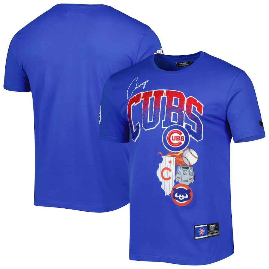 Men's Chicago Cubs Pro Standard Royal Hometown T-Shirt Men's Chicago Cubs Pro Standard Royal Hometown T-Shirt