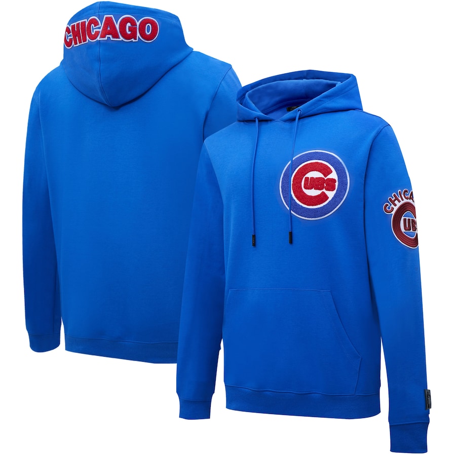 Men's Chicago Cubs Royal Pro Standard Logo Pullover Hoodie Men's Chicago Cubs Royal Pro Standard Logo Pullover Hoodie