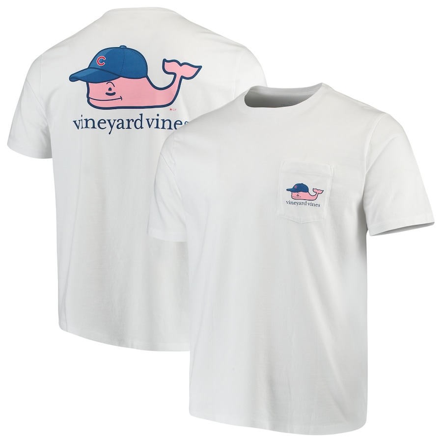 Men's Chicago Cubs Vineyard Vines White Baseball Cap T-Shirt Men's Chicago Cubs Vineyard Vines White Baseball Cap T-Shirt