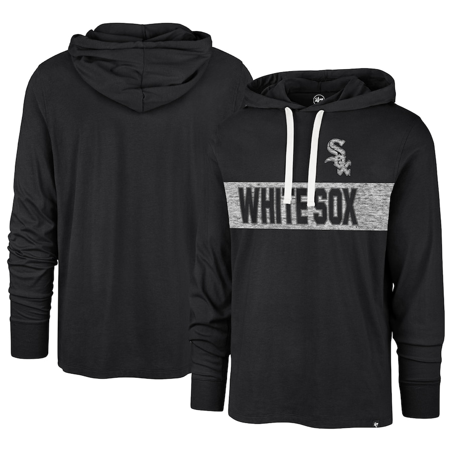 Men's Chicago White Sox '47 Black Field Franklin Pullover Hoodie