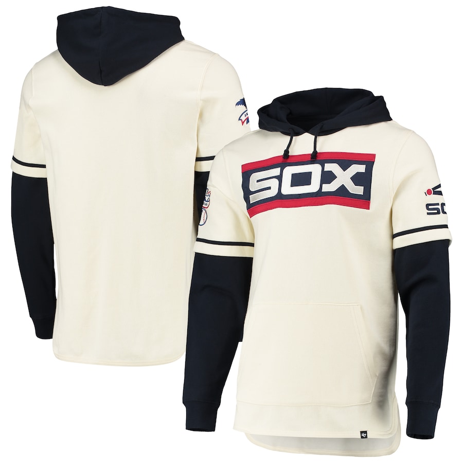 Men's Chicago White Sox '47 Cream Trifecta Shortstop Pullover Hoodie