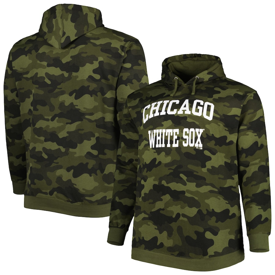 Men's Chicago White Sox Camo Allover Print Pullover Hoodie Men's Chicago White Sox Camo Allover Print Pullover Hoodie