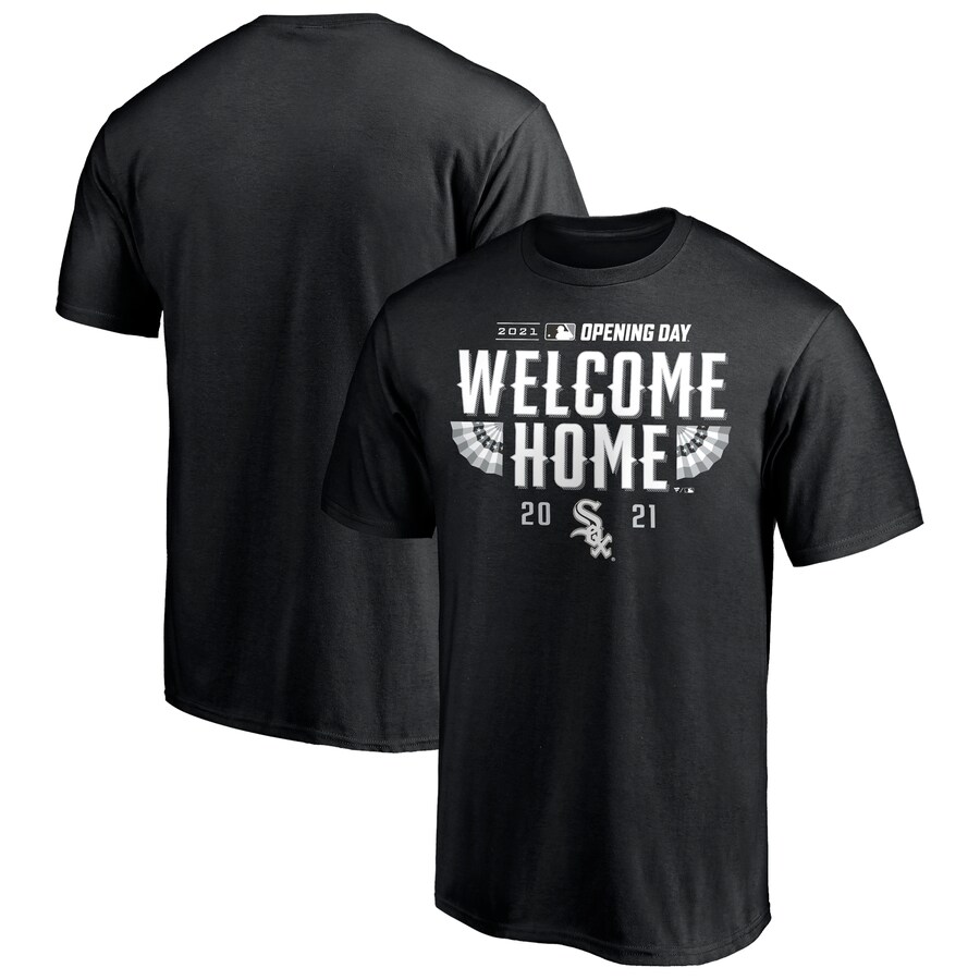 Men's Chicago White Sox Black 2021 Opening Day T-Shirt