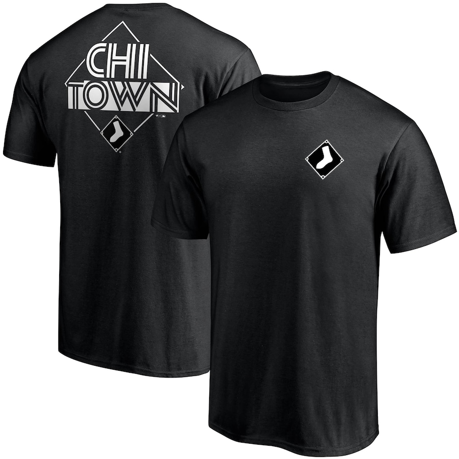 Men's Chicago White Sox Black Chi Town Hometown T-Shirt