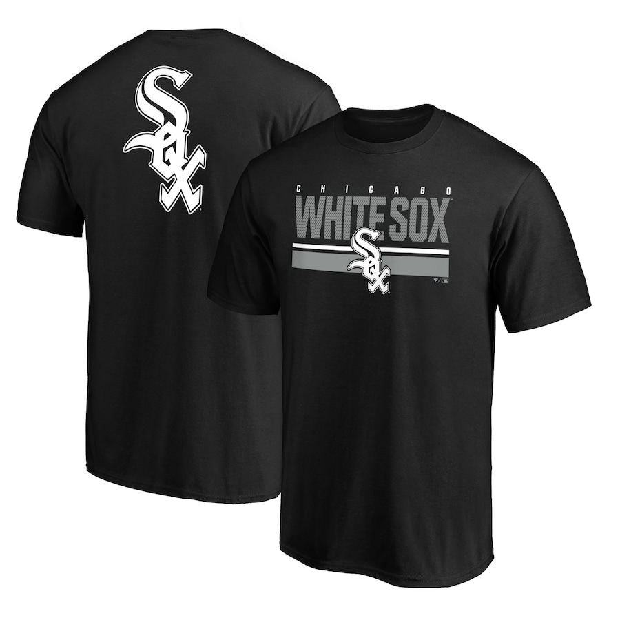 Men's Chicago White Sox Black End Game Team Wordmark T-Shirt
