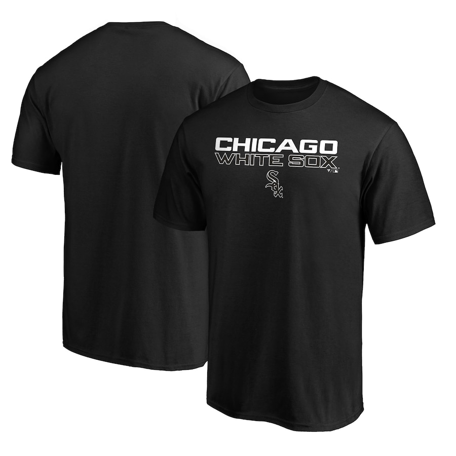Men's Chicago White Sox Black Official Team Logo T-Shirt