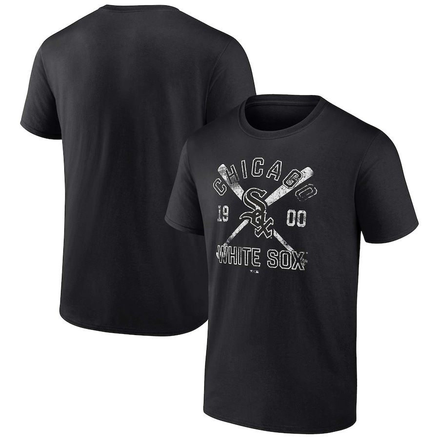 Men's Chicago White Sox Black Second Wind T-Shirt