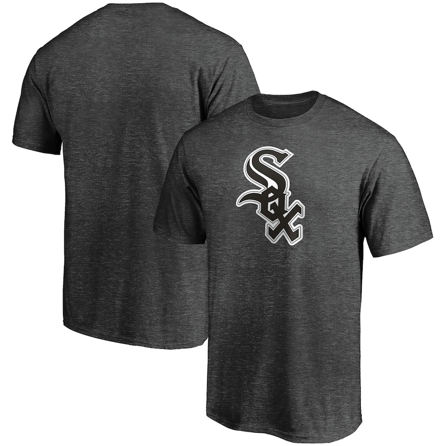 Men's Chicago White Sox Charcoal Official Logo T-Shirt Men's Chicago White Sox Charcoal Official Logo T-Shirt