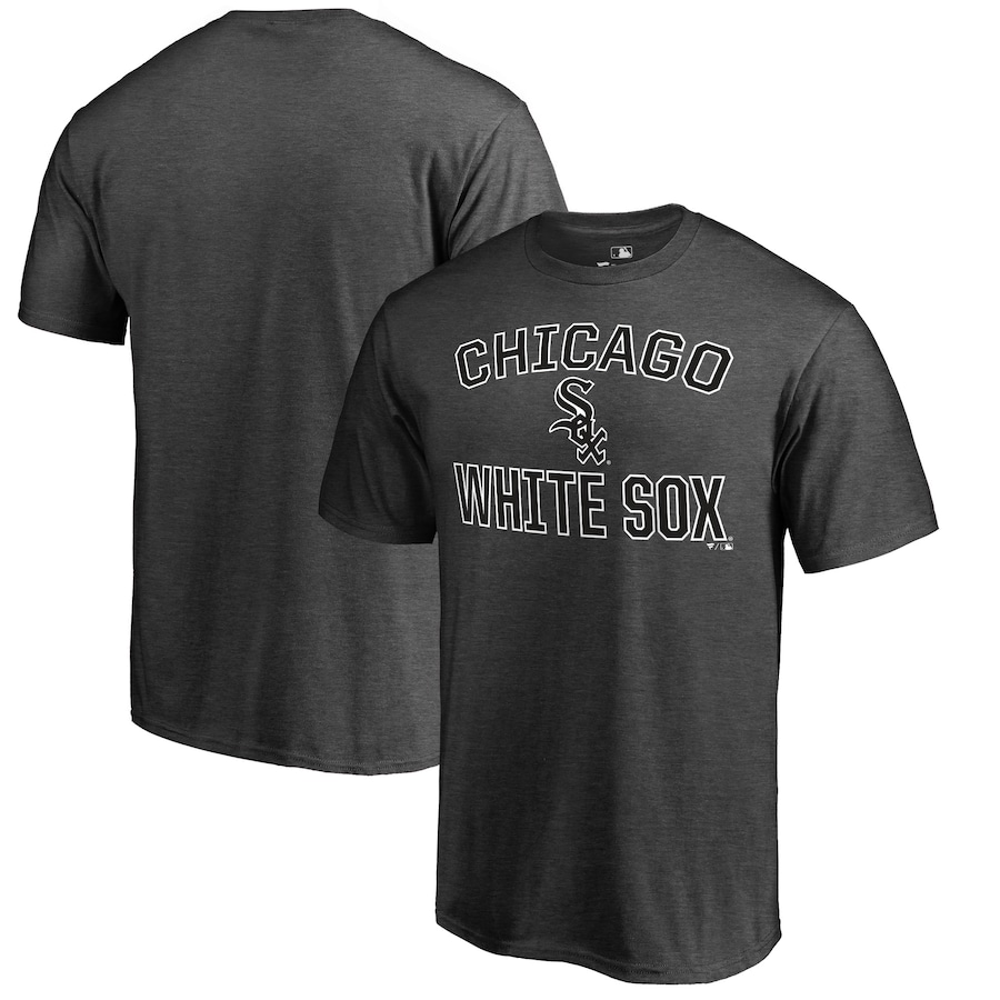 Men's Chicago White Sox Heathered Gray Core Basics Victory Arch T-Shirt Men's Chicago White Sox Heathered Gray Core Basics Victory Arch T-Shirt