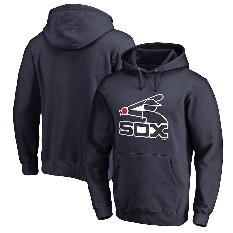 Men's Chicago White Sox Navy Cooperstown Collection Huntington II Pullover Hoodie Men's Chicago White Sox Navy Cooperstown Collection Huntington II Pullover Hoodie