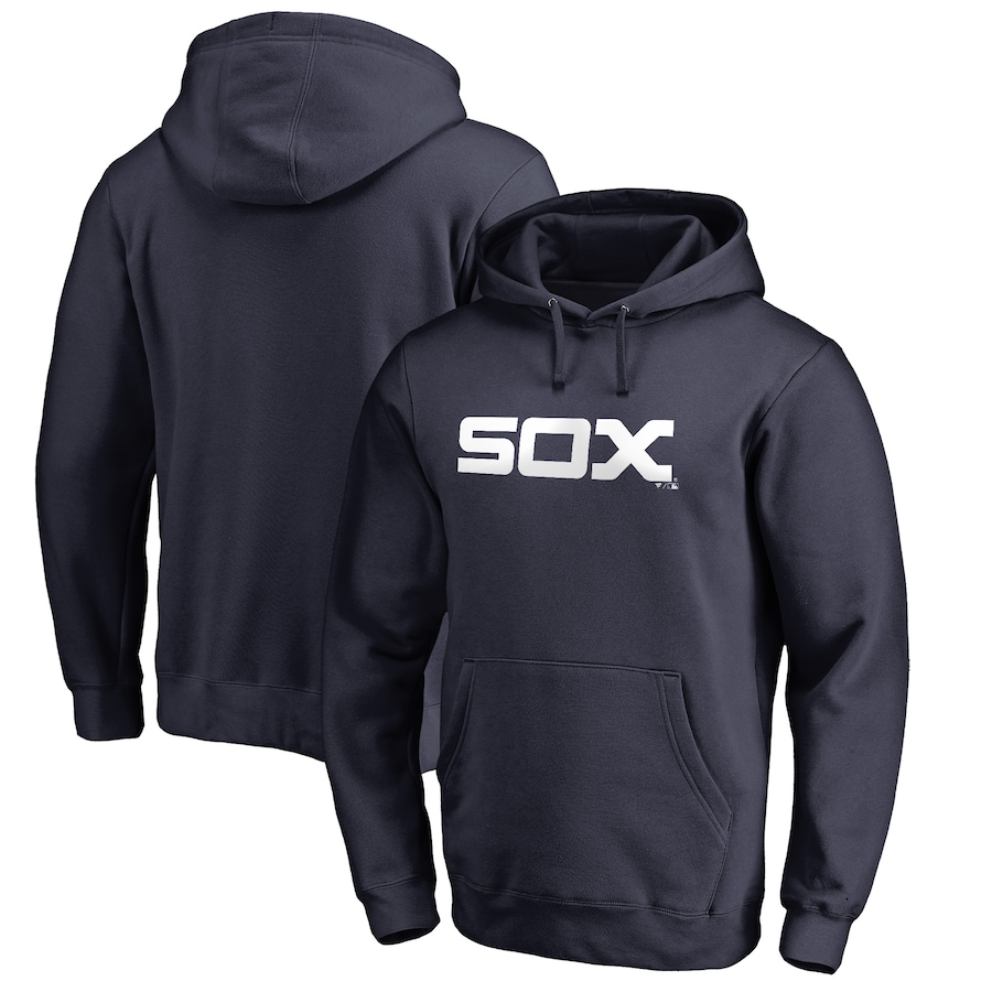 Men's Chicago White Sox Navy Vintage Cooperstown Collection Wahconah Fitted Pullover Hoodie Men's Chicago White Sox Navy Vintage Cooperstown Collection Wahconah Fitted Pullover Hoodie