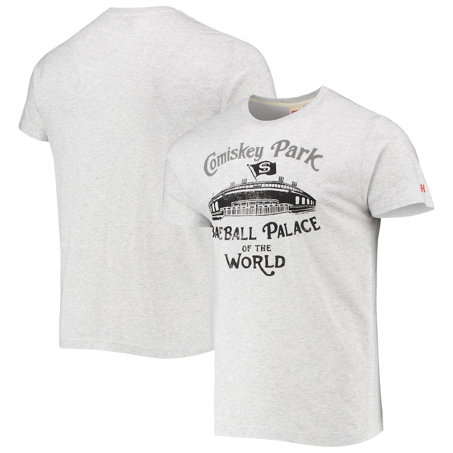 Men's Chicago White Sox Homage Gray Stadium Tri-Blend T-Shirt Men's Chicago White Sox Homage Gray Stadium Tri-Blend T-Shirt