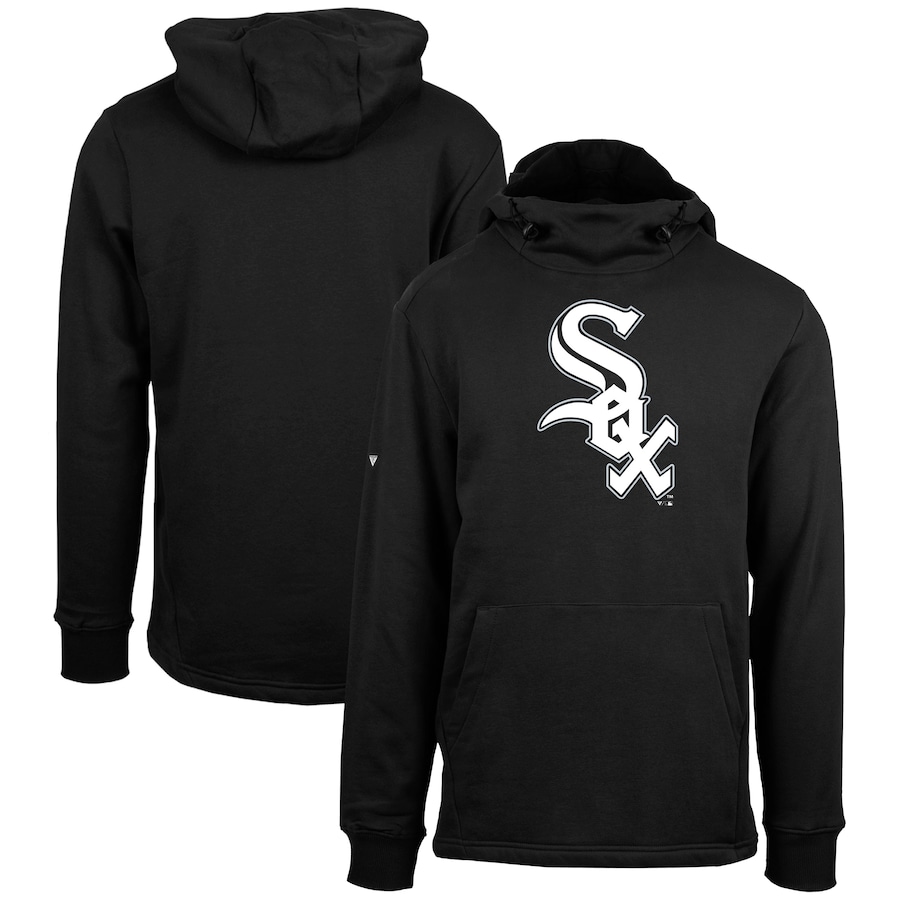 Men's Chicago White Sox Levelwear Black Shift Sportswear Core Logo Pullover Hoodie Men's Chicago White Sox Levelwear Black Shift Sportswear Core Logo Pullover Hoodie