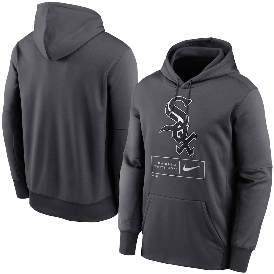 Men's Chicago White Sox Nike Anthracite Season Pattern Pullover Hoodie Men's Chicago White Sox Nike Anthracite Season Pattern Pullover Hoodie