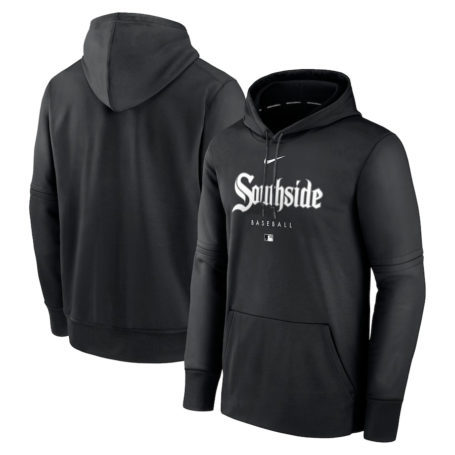 Men's Chicago White Sox Nike Black City Connect Pregame Performance Pullover Hoodie Men's Chicago White Sox Nike Black City Connect Pregame Performance Pullover Hoodie