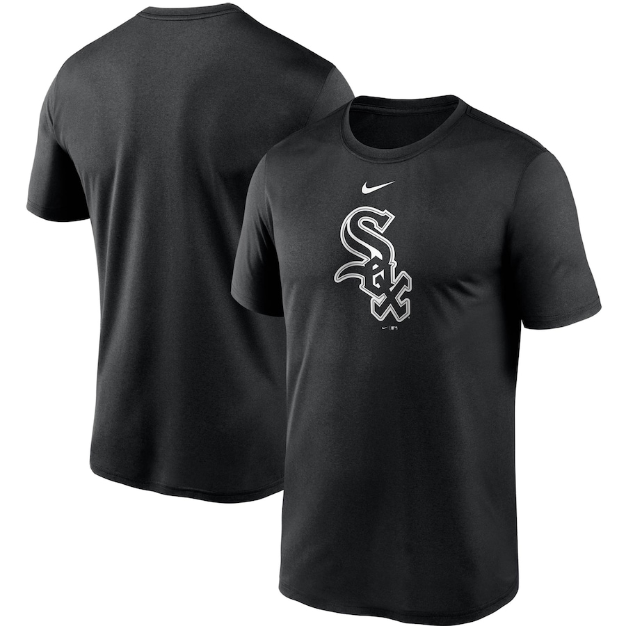 Men's Chicago White Sox Nike Black Large Logo Legend Performance T-Shirt Men's Chicago White Sox Nike Black Large Logo Legend Performance T-Shirt