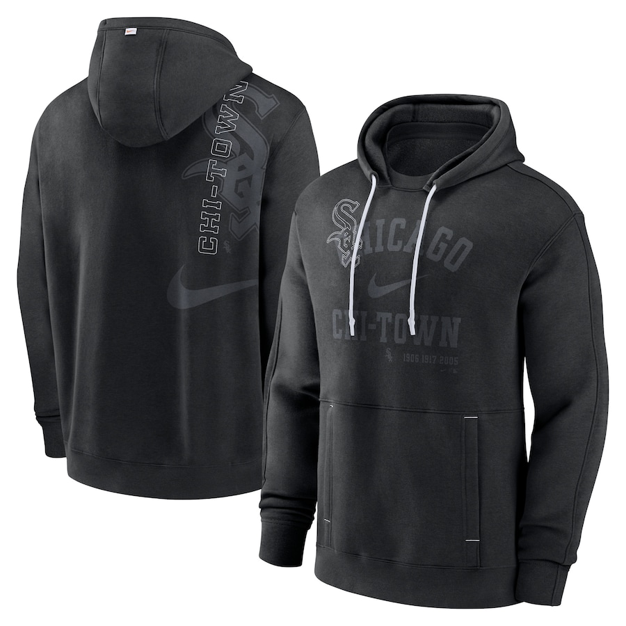 Men's Chicago White Sox Nike Black Statement Ball Game Pullover Hoodie Men's Chicago White Sox Nike Black Statement Ball Game Pullover Hoodie