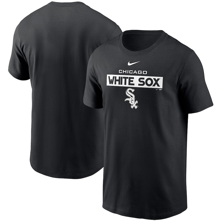 Men's Chicago White Sox Nike Black Team T-Shirt Men's Chicago White Sox Nike Black Team T-Shirt