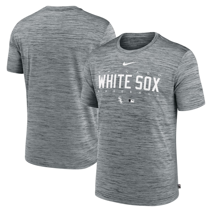 Men's Chicago White Sox Nike Heather Gray Authentic Collection Velocity Performance Practice T-Shirt Men's Chicago White Sox Nike Heather Gray Authentic Collection Velocity Performance Practice T-Shirt